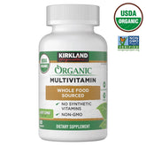 Kirkland Signature USDA Organic Multivitamin, 80 Coated Tablets - USA MEGA SHOP