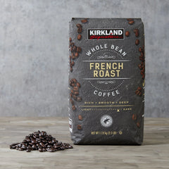 Kirkland Signature Whole Bean Coffee, French Roast, 2.5 lbs - USA MEGA SHOP