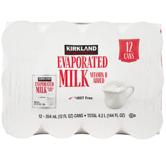 Kirkland Signature, Evaporated Milk, 12 fl oz, 12-Count - USA MEGA SHOP