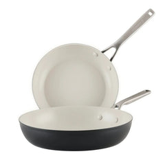 KitchenAid Hard Anodized Ceramic Nonstick 2-Piece Fry Pan Set