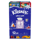Kleenex Ultra Soft Facial Tissue, 3-Ply, 85-count, 12-pack - USA MEGA SHOP