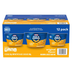 Kraft, Macaroni & Cheese Dinner Cup, 2.05 oz, 12-Count - USA MEGA SHOP