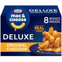 Kraft Deluxe Original Cheddar Macaroni and Cheese Dinner, 14 oz., 8 pk. - USA MEGA SHOP