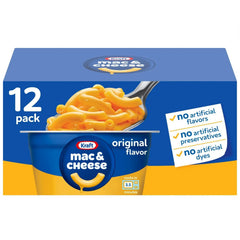 Kraft Original Macaroni and Cheese Easy Microwavable Dinner, 2.05 oz., 12 pk. - USA MEGA SHOP