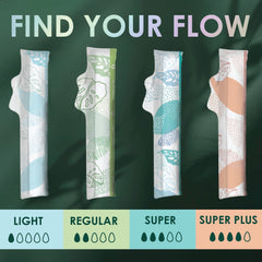 L. Tampons Super/Super Plus Absorbency, Made with Organic Cotton, 36 CT (PACK OF 3 )