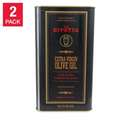 La Civetta Italian Extra Virgin Olive Oil 3L, Tins, 2-pack - USA MEGA SHOP