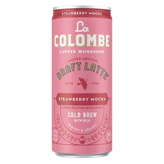 La Colombe Draft Latte Cold Brew Coffee, Strawberry Mocha, 9 fl oz, 12-count