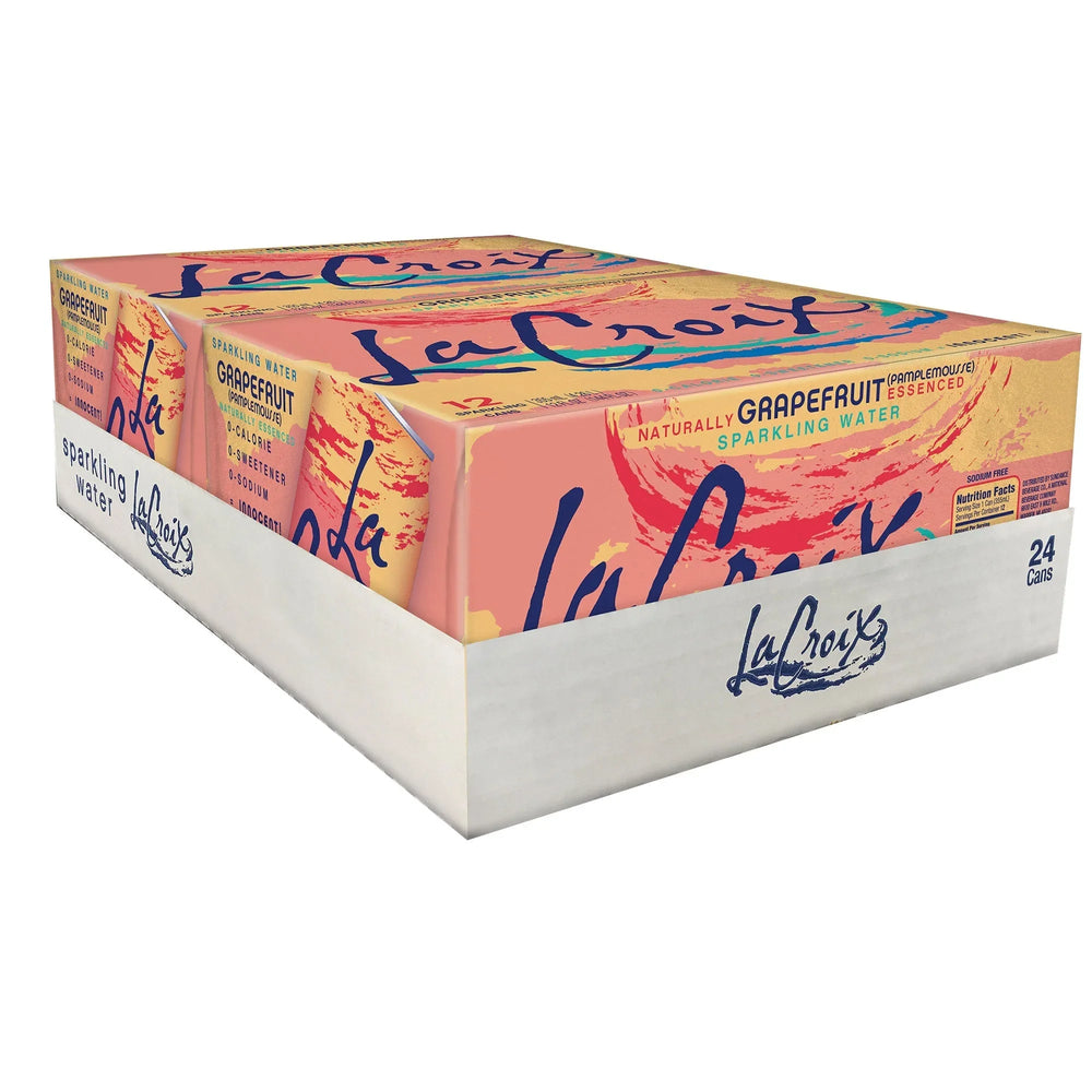 LaCroix Sparkling Water, Grapefruit, 12 fl oz, 24-count - USA MEGA SHOP