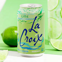 LaCroix Sparkling Water, Lime, 12 fl oz, 24-count - USA MEGA SHOP