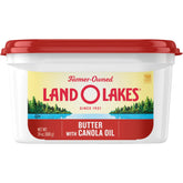 Land O Lakes Butter with Canola Oil, Spreadable, 24 oz Tub - USA MEGA SHOP