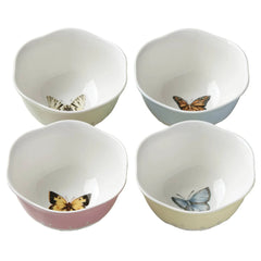 Lenox Butterfly Meadow Porcelain 4-piece Dessert Bowl Set - USA MEGA SHOP