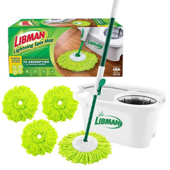 Libman Lightning Spin Mop System with 3 Refills