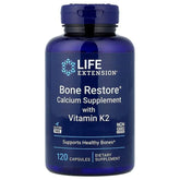 Life Extension, Bone Restore, Calcium Supplement with Vitamin K2, 120 Capsules - USA MEGA SHOP