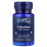 Life Extension, Citicoline (CDP-Choline), 60 Vegetarian Capsules (250 mg per Capsule) - USA MEGA SHOP