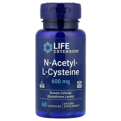 Life Extension, N-Acetyl-L-Cysteine, 600 mg, 60 Capsules - USA MEGA SHOP