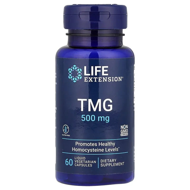 Life Extension, TMG, 500 mg, 60 Liquid Vegetarian Capsules - USA MEGA SHOP