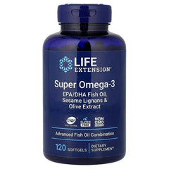 Life Extension, Super Omega-3, EPA/DHA Fish Oil, Sesame Lignans & Olive Extract