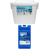 Lifoam 28Qt Envirocooler 24 Can Capacity Foam Cooler, White, 1 Count and FreezPak Small Ice Pack, 1 Count - USA MEGA SHOP