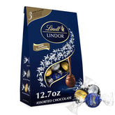Lindt LINDOR Assorted Dark Chocolate Candy Truffles, 12.7 oz. Bag