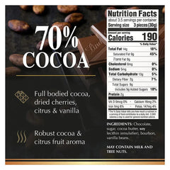 Lindt Excellence 70% Dark Chocolate Candy Bar, 4 ct./3.5 oz.