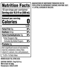 Lipton Pure Leaf Unsweetened Iced Black Tea, 18 pk./16.9 oz.