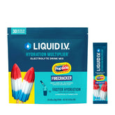 Liquid I.V. Hydration Multiplier, 30 Individual Serving Stick Packs in Resealable Pouch, Firecracker - USA MEGA SHOP