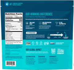 Liquid I.V. Hydration Multiplier, 30 Individual Serving Stick Packs in Resealable Pouch, Lemon Lime