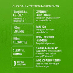 Liquid I.V. Energy Multiplier Sugar-Free Drink Mix, Strawberry Kiwi & Blackberry Lemonade, Sticks, 26 ct.