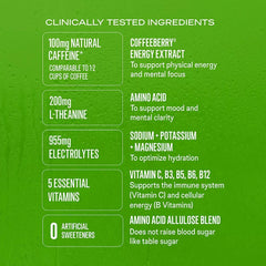 Liquid I.V. Energy Multiplier Sugar-Free Drink Mix, Strawberry Kiwi & Blackberry Lemonade, Sticks, 26 ct. - USA MEGA SHOP