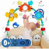 Ludolm Baby Stroller Arch Toys, Travel Car Seat Toys, Baby Play Arch Crib Accessory Toys, Mobile for Bassinet, Pram Activity Arch Bar Toys for Babies Infants