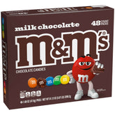 M&M's Milk Chocolate Candy, Full Size, 1.69 oz, 48-count