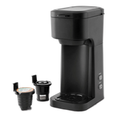 Mainstays Black Matte Single Serve Coffee Maker - USA MEGA SHOP