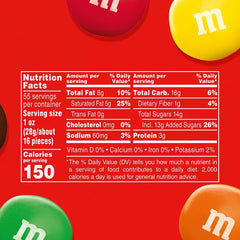 M&M's Bulk Chocolate Candy, Peanut Butter, Jar, 55 oz. - USA MEGA SHOP