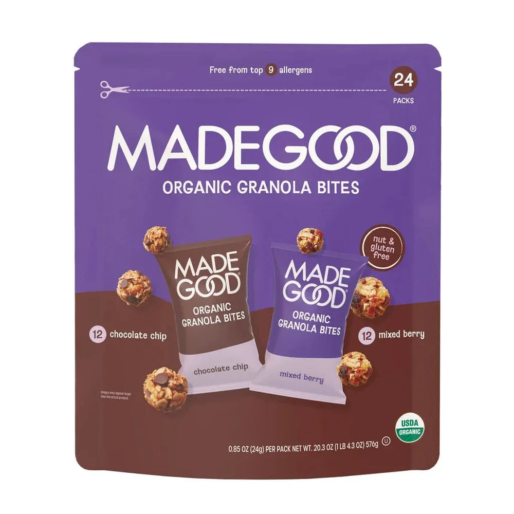 MadeGood Organic Granola Minis, Variety Pack, 0.85 oz, 24-count - USA MEGA SHOP
