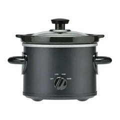 Mainstays 2 Qt Manual Slow Cooker, Matte Black
