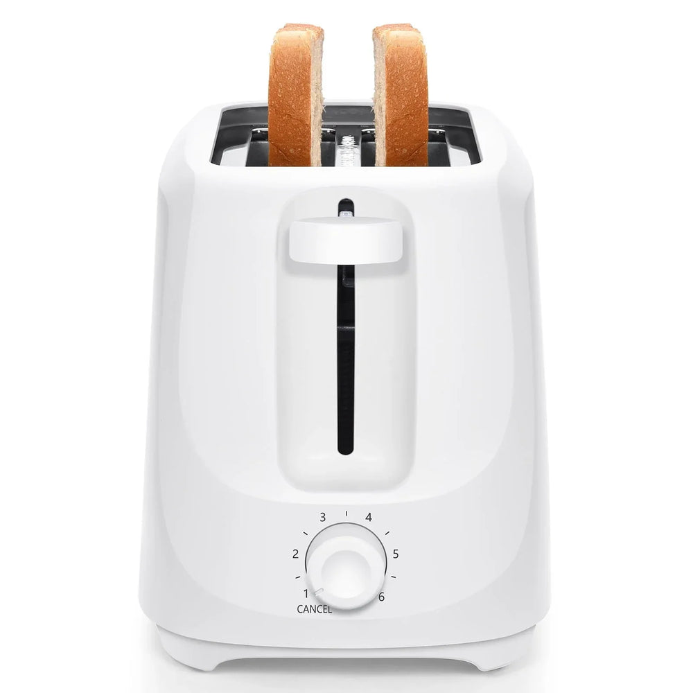 Mainstays 2-Slice Toaster with 6 Shade Settings and Removable Crumb Tray, Arctic White - USA MEGA SHOP