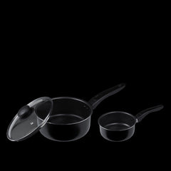MS 3PC SAUCE PAN BLK