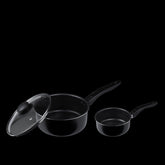 MS 3PC SAUCE PAN BLK