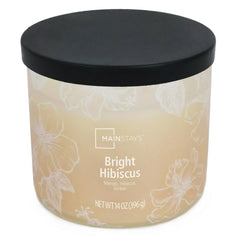 Mainstays 3-Wick Ombre Wrap Bright Hibiscus Scented Candle, 14 oz