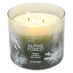 Mainstays 3-Wick Ombre Wrapped Alpine Forest Scented Candle, 14 oz - USA MEGA SHOP