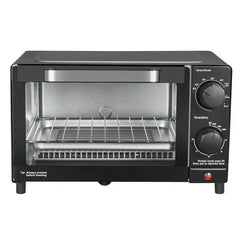 Mainstays 4-Slice Countertop Toaster Oven with 3 Settings, Includes Baking Rack and Pan, Black, New - USA MEGA SHOP