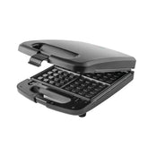 Mainstays 4 Slice Waffle Maker, Removable Plates, Black Matte, Model MS8400778514-1 - USA MEGA SHOP
