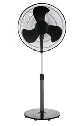 Mainstays 48-Inch Tall Pedestal Fan, 3-Speed Oscillating, Adjustable 18" Fan Head, Black, FS45-19MB