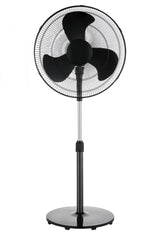 Mainstays 48-Inch Tall Pedestal Fan, 3-Speed Oscillating, Adjustable 18" Fan Head, Black, FS45-19MB