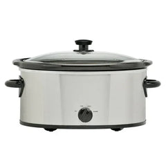 Mainstays 6 Qt Manual Slow Cooker, Stainless Steel - USA MEGA SHOP
