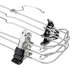 Mainstays 6-Tier Pant & Skirt Hanger, Heavy Duty Chrome Metal, Space Saving, 1 Count