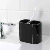 Mainstays Basic Rich Ceramic Toothbrush Holder for Adults - USA MEGA SHOP