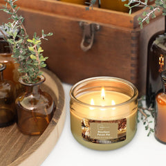 Mainstays Bourbon Pecan Pie Scented 3 Wick Candle, 11.5 oz.