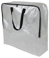 Mainstays Clear 24 Gallon Heavy Duty Slim Storage and Moving Bag with Zipper Closure and Dual Carry Handles