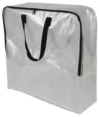 Mainstays Clear 24 Gallon Heavy Duty Slim Storage and Moving Bag with Zipper Closure and Dual Carry Handles